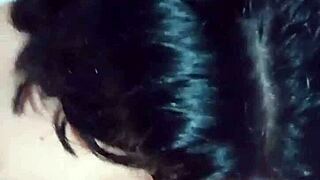 Hottest cum in mouth ever - she swallows it all with a smile! 😏