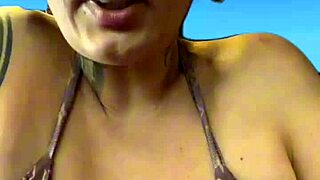 training at the gym facing ipanema beach in rj just in bikini all wet with sweat dripping down my legs got me so turned on