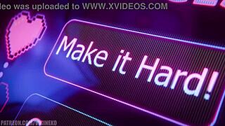 Melody animation features handjob and cum in mouth with monster cock