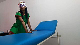 Oh Wow! Dressed as Goblin Woman in Massage Parlor Waiting for Boyfriend Sex!