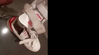 Whoa, 30 Minutes Sneaker Fetish Session in Marion's Home!