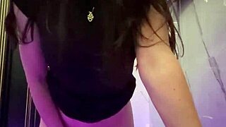 i'm in the club, just decided to touch my pussy with lipstick on.