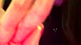 i'm in the club, just decided to touch my pussy with lipstick on.