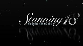 beautiful slut solana strokes pearl in lingerie with fingering and toys solo