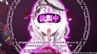 Hey, check out this blowjob and dancing action in VTuber style
