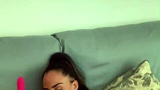 Very horny Medusa dances naked with buttplug and fake tits in hot compilation of dildo masturbation and wet pussy orgasms 😈🔥