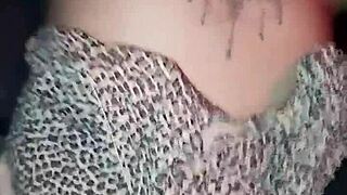 Ruiva novinha takes cumshot on face from two old guys at gloryhole in swing house!