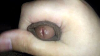 hey, this hairy straight guy is experimenting with his virgin ass and ends up cumming hard