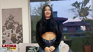 i'm in this latina porn casting where tiny 18+ perfect ass latina takes her first creampie during debut video