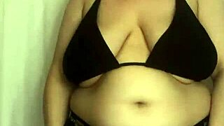 I'm trying on these bikini bras with my big ass and tits