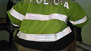 Blonde Police Officer Suggests a Naughty Ride on That Throbbing Cock in Office