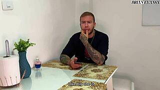 Multiorgasmic latina rides cowgirl and sucks Brian Evansx's cock like a goddess. She bends over in pov with tight pussy and fake tits.