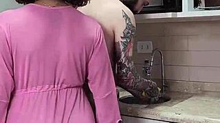 arrived home from work and let the naughty crossdresser fuck me all over the house