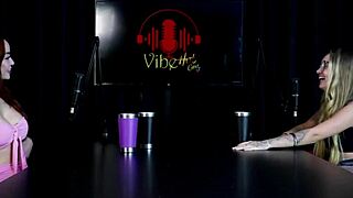 The neighbors complained about noise from this Brazilian blonde in see through lingerie. She ends up in outdoor public swinger game with redhead group