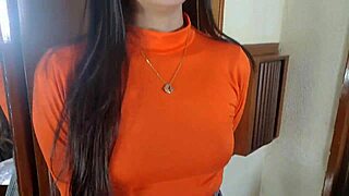 Latina teen visits her stepbrother for a quick chat and some fun