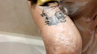 I watched my step sister shower and she's so hot, loving the attention as a voyeur's fantasy