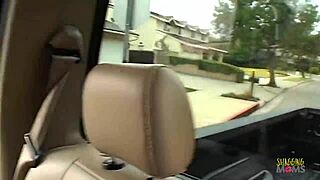 Slutty whore Carolyn Reese bends over for blonde ass fucking. She takes cum in mouth after riding cock.