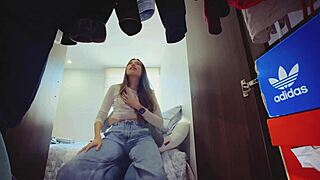 Maria, we can't keep deceiving your stepbrother in this high-definition encounter. The Colombian emo babe experiences wet pussy orgasms with small tits exposed.