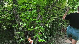 Oh My God, This Beauty From The Park Gets Tangled Up In Bondage! She's A Blonde Teen Moaning Outdoors In Tickling Torment!