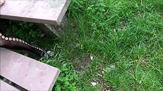 Public beim Fingern erwischt Passant fickt mich blank