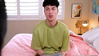 Stepcousin gets caught in a dirty moment during her private time