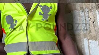 Whoa, this guy's moans are insane during that crazy public jerk off with a huge cock! 😱🍆