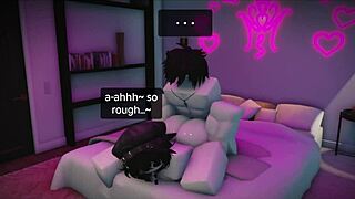 fucking another cute fan rough on roblox studio condo 😈
