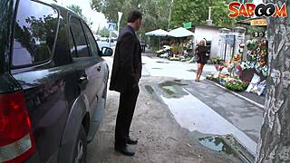 hot european blonde widow deepthroat blowjob leads to hardcore anal assfucking and cumshot in interactive not son scene