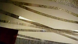 Redhead babe with small waist cleans up in bathroom for lending her ass.