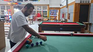 She didn't know how to play pool but she sure knew how to take a hard pounding in the car