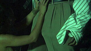 I got fucked by a milf outdoor at night in heels