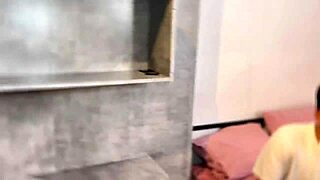 The couple invited the app driver over for a steamy session of teasing and riding in their homemade video