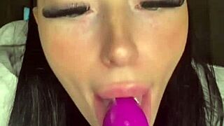 Slutty British girlfriend delivers horny blowjob and squirting orgasm in POV