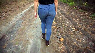 She teases with her big ass wiggling in tight blue jeans. Everyone worships that close-up view during the session.