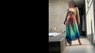 Bold Brazilian Curvy Mature Milf Dances In Cosplay Miniskirt Outdoors