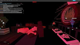 blonde bitch takes rough fucking and deepthroat from monster big black cock in roblox studio