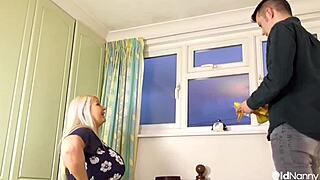 oh wow, cumshot on chubby mature blonde with big natural tits from agedlove