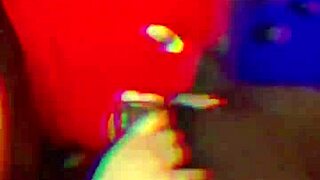 Amateur latina wife gives a sloppy deepthroat to her lover.