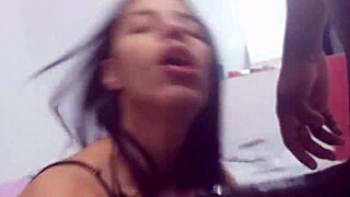 i love how morena does deep throat blowjob and swallows all the cum in amateur orgasm
