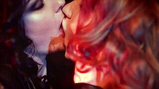 Alex angel, are you ready for this lesbian song with kissing in threesome?