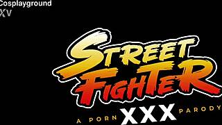 Jade Kush as Chun Li taking on two big cocks in this wild Street Fighter parody! 🔥💥