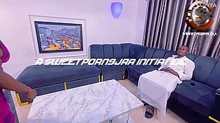 kate was riding that big black cock hard while talking on the phone. her curvy ebony body shook with every thrust.