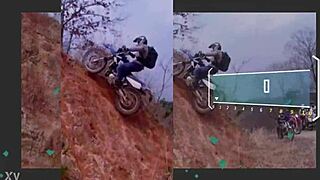 this japanese yz250fx model showcases asian engineering in a narrative ride.