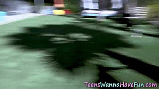 I Feel So Aroused by These Real Teen 18+s in Lingerie and Stockings at the Party