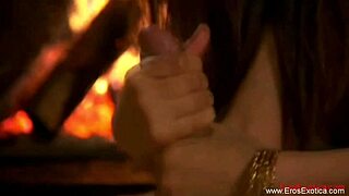 She shows off some really interesting blowjob moves during this mature milf massage session