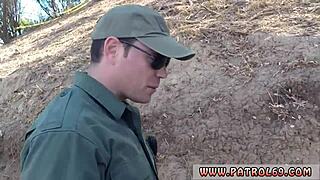 i'm a police strapon milf cop, she unclothed down showing off her puffy, wait no, unclothed showing her puffy... damn, intense undressing in uniform with tattoos.