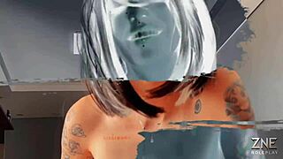 this cute brazilian babe zne starts with romantic roleplay. she relaxes him into first time interracial creampie pov orgasm.