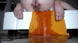 Cute teen 18+ masturbates solo in the bathtub until squirting orgasm hits