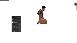 Black Cartoon Character Engages In Hardcore Sex Scenes At Shop Location