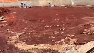 Whoa, cute Brazilian brunette teen 18+ gets anal fucked outdoors by construction guy after school